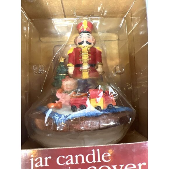 Holiday Time Nutcracker Jar Candle Decorative Cover - Picture 3 of 7